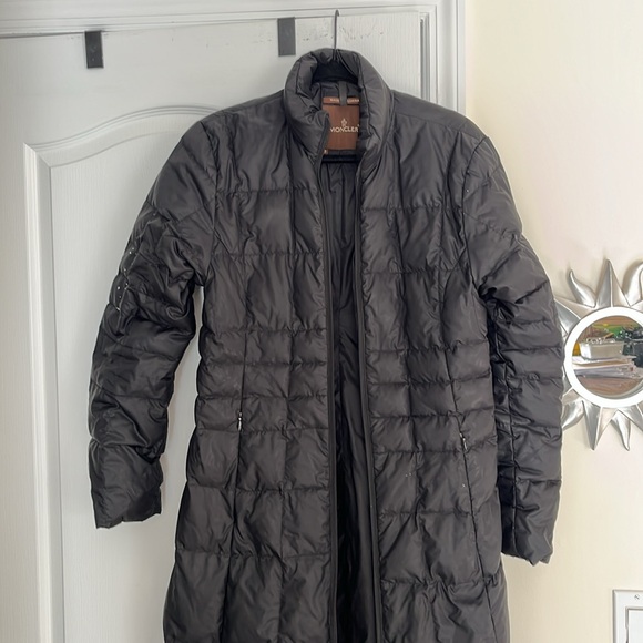 MONCLER LADIES BLACK QUARTER LENGTH JACKET-M—PLEASE READ - Picture 2 of 15